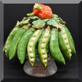 P10. Porcelain vegetable centerpiece. Made in Italy. 8&rdquo;h 